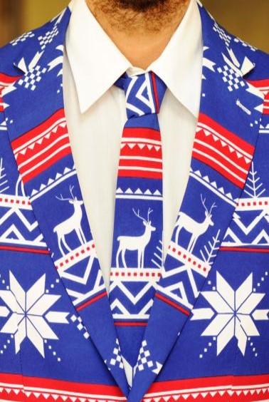 thumbnail image 2 of Dec. 25Th | Jackets & Coats | Dec 25th Ugly Christmas Sport Coat Jacket Blazer Reindeer Drinking Split Size M 2 of 12