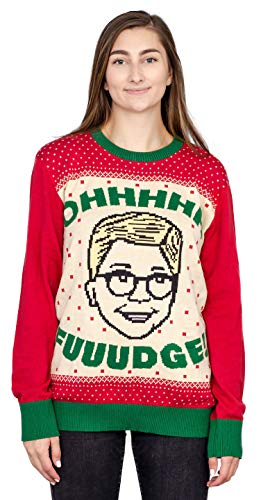 Ripple Junction A Christmas Story Ohhhh Fuuudge! Raplhie Ugly Christmas Sweater (Adult XX-Large)