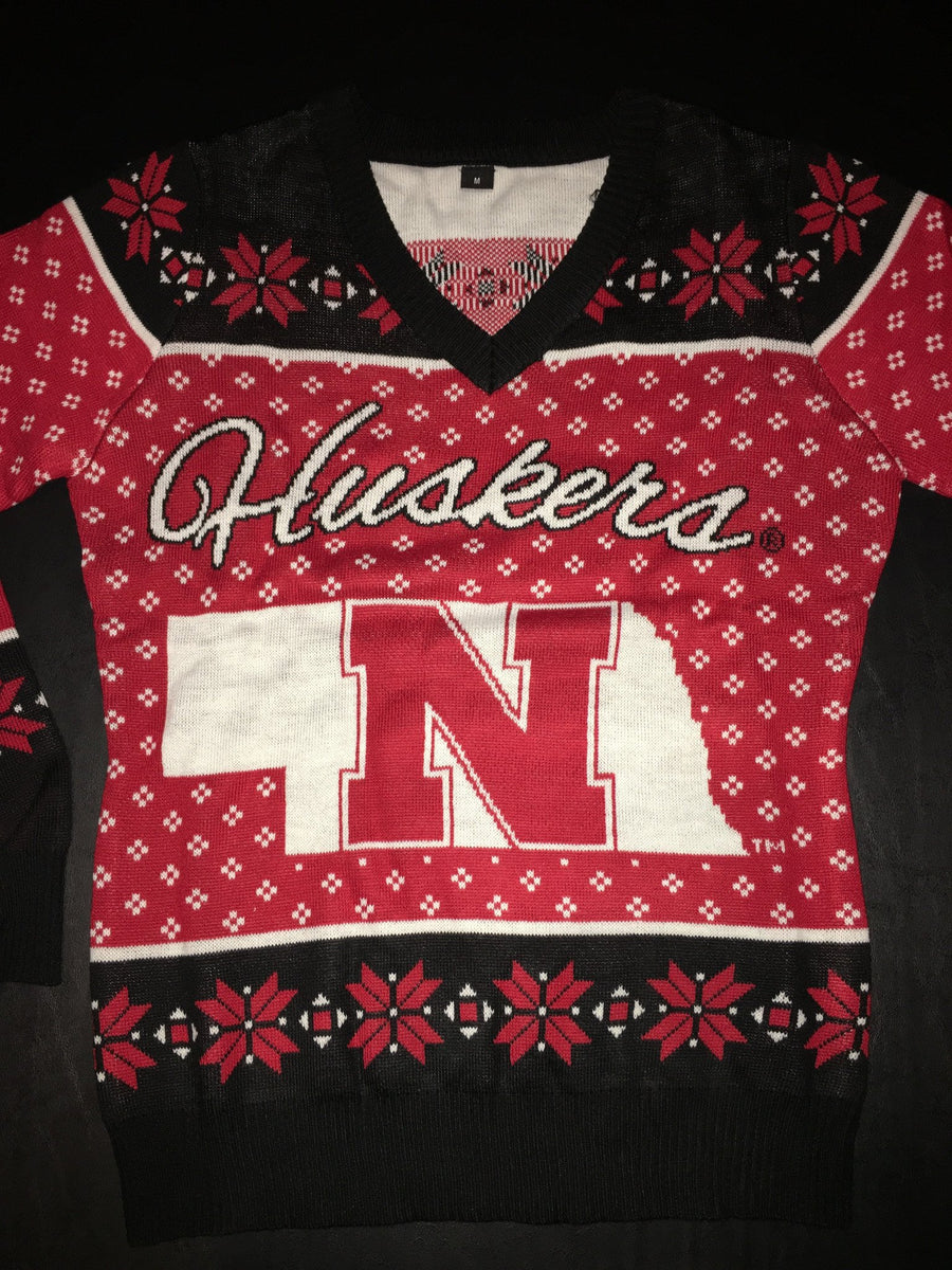 Nebraska Huskers Christmas Sweater Ugly Christmas Sweater Party