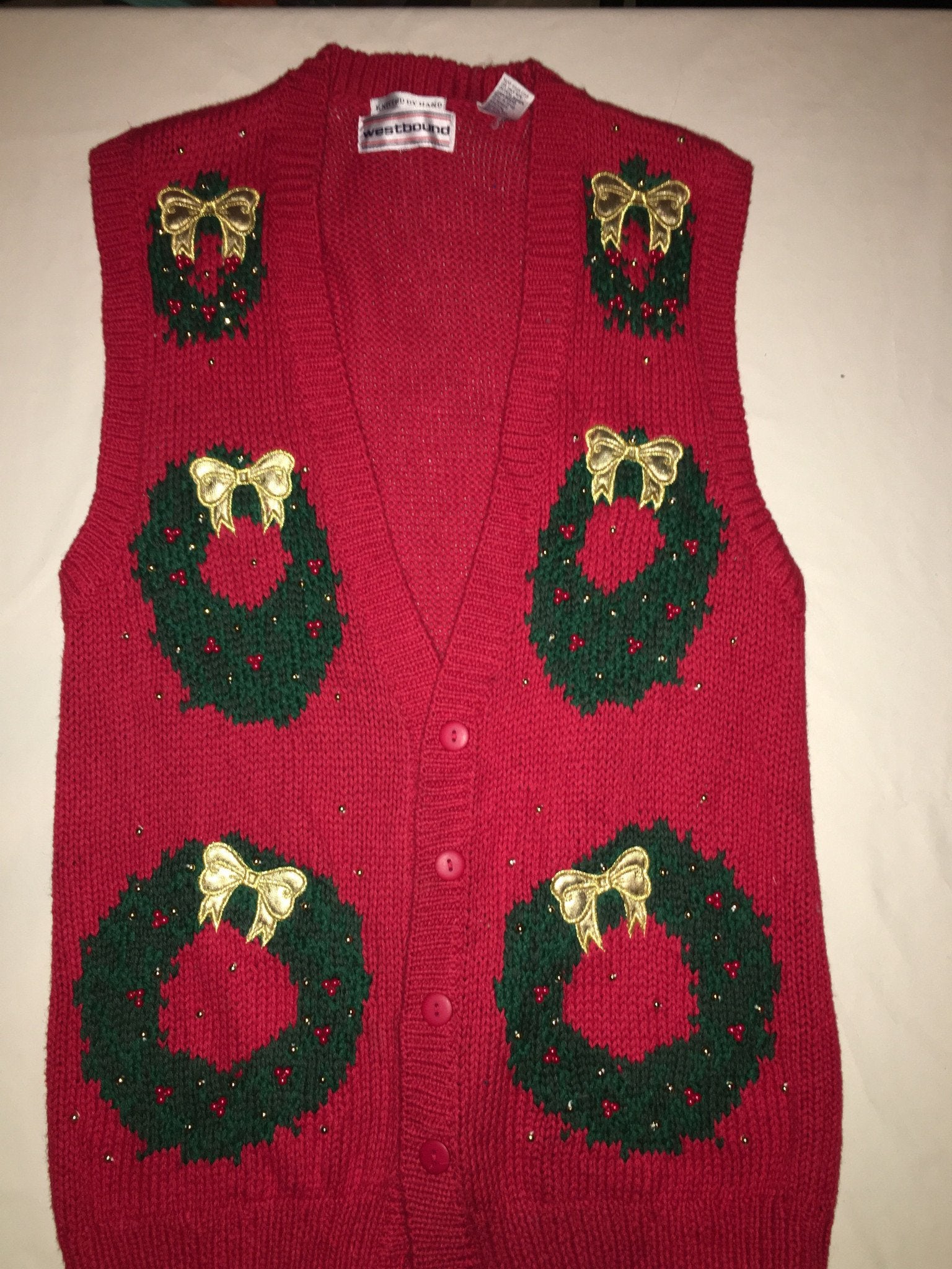 Wreath Witherspoon Ugly Sweater Vest