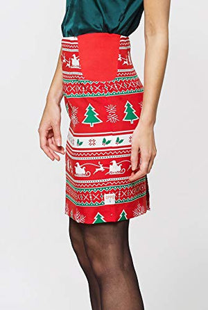 Opposuits Christmas Suits for Women - Winter Woman - Xmas Costumes Include Blazer and Skirt - US 14