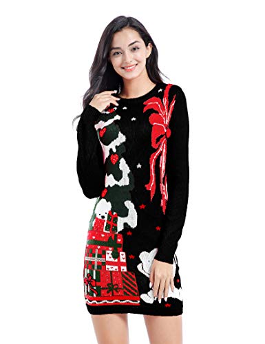 v28 Ugly Christmas Sweater for Women Vintage Funny Merry Knit Sweaters Ugly Christmas Sweater Party v28 Ugly Christmas Sweater for Women Vintage Funny Merry Knit Sweaters Ugly Christmas Sweater Party
