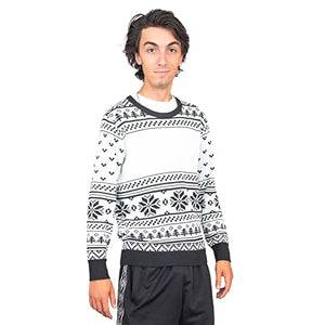 Custom Sublimation Ugly Christmas Sweater Black/White