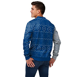 FOCO Men's NFL Printed Primary Logo Lightweight Holiday Sweater, Indianapolis Colts, X-Large