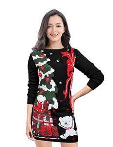 v28 Ugly Christmas Sweater for Women Vintage Funny Merry Knit Sweaters Ugly Christmas Sweater Party v28 Ugly Christmas Sweater for Women Vintage Funny Merry Knit Sweaters Ugly Christmas Sweater Party