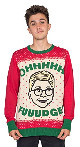 Ripple Junction A Christmas Story Ohhhh Fuuudge! Raplhie Ugly Christmas Sweater (Adult XX-Large)
