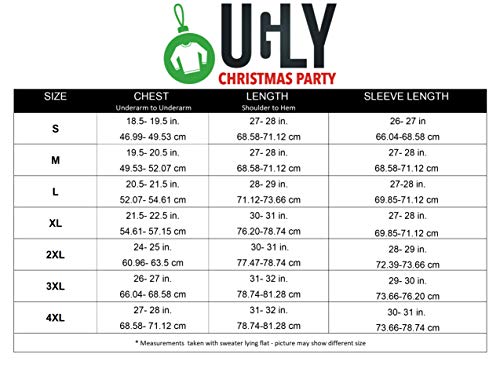 Ugly Christmas Party Unisex Ugly Christmas Sweater Graffiti Elf Santa-Small Graffiti Elf Blue