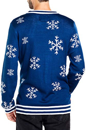 Tipsy Elves Men's Santa Pooping Ugly Christmas Sweater - Funny Santa Xmas Sweater: Large