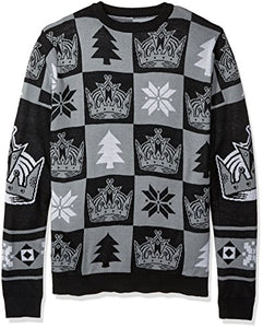 Los Angeles Kings 2016 Patches Ugly Crew Neck Sweater - Mens Small