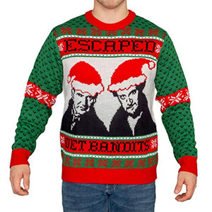 Home Alone Escaped Wet Bandits Ugly Christmas Sweater (Adult Large)