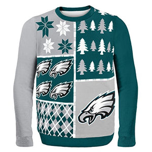 NFL Philadelphia Eagles BUSY BLOCK Ugly Sweater, X-Large