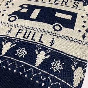 Christmas Vacation Shitter's Full Ugly Christmas Sweater Navy (X-Large)