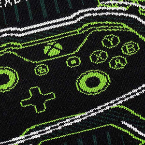 Numskull Unisex Official Xbox 'Ready to Play' Knitted Christmas Sweater for Men or Women - Ugly Novelty Jumper Gift