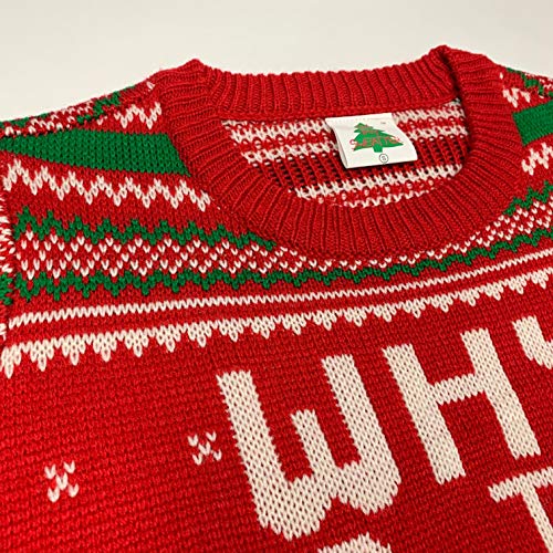 Why is The Carpet All Wet Todd Ugly Christmas Sweater (Large), Red, Size Large