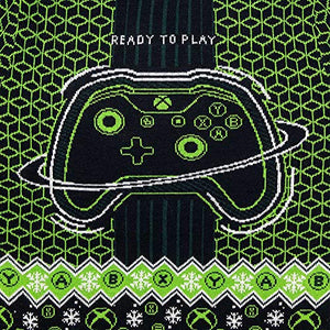Numskull Unisex Official Xbox 'Ready to Play' Knitted Christmas Sweater for Men or Women - Ugly Novelty Jumper Gift