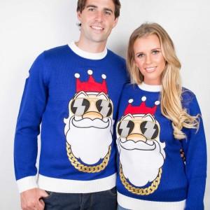 Bling Santa Funny Christmas Sweater