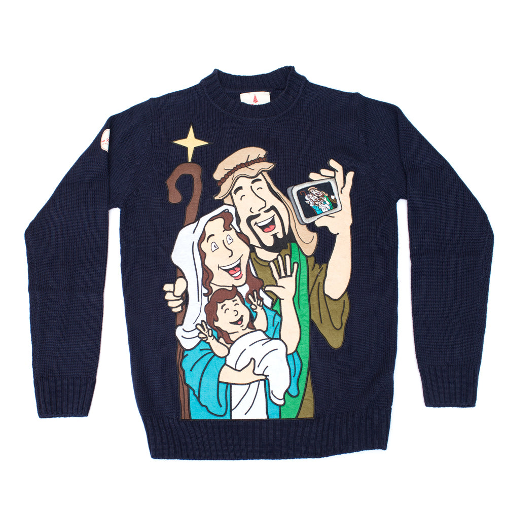 Baby Jesus Mary Joseph Christmas Sweater