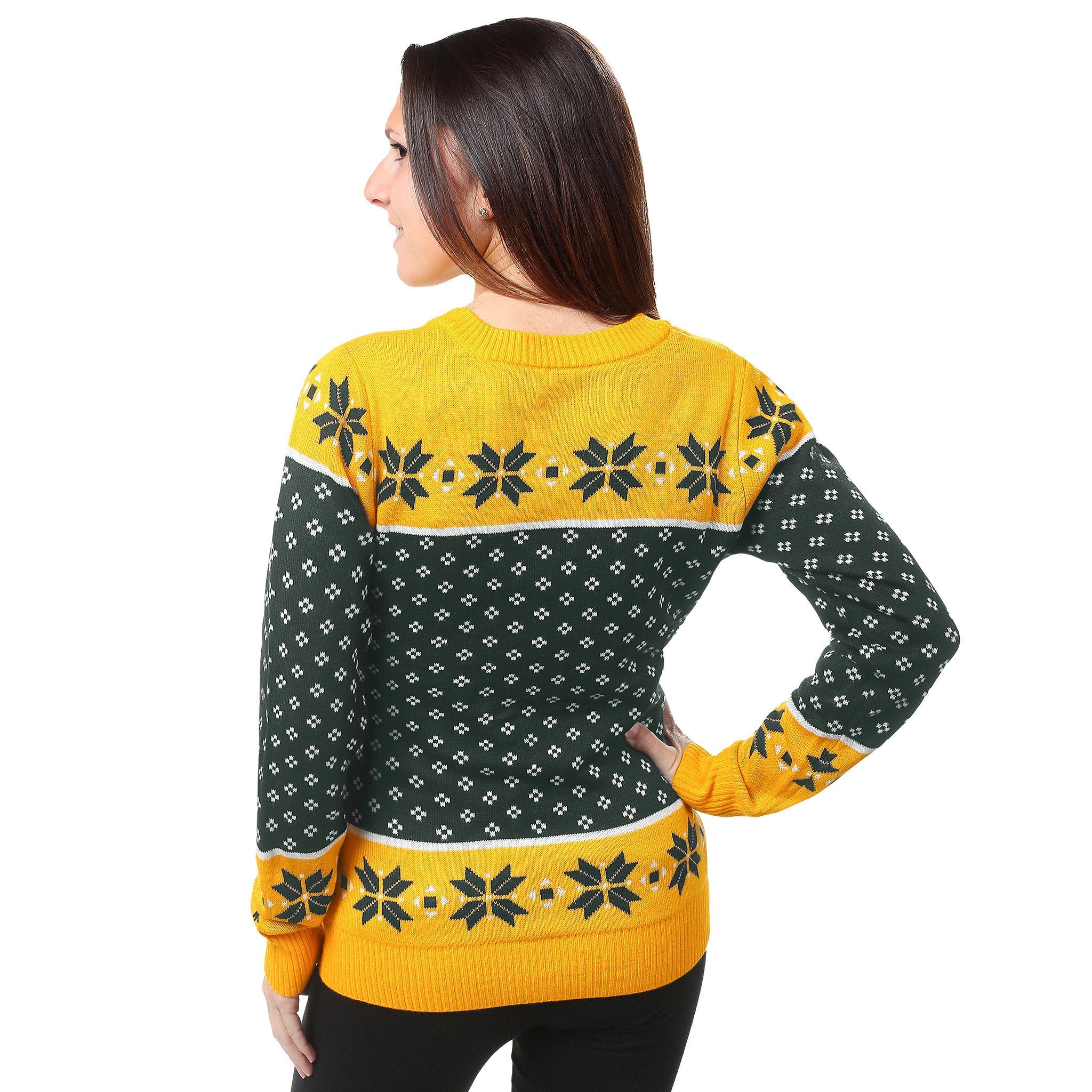 green bay packers ugly sweater dress Green Bay Packers Womens Christmas Sweater Ugly Christmas Sweater Party