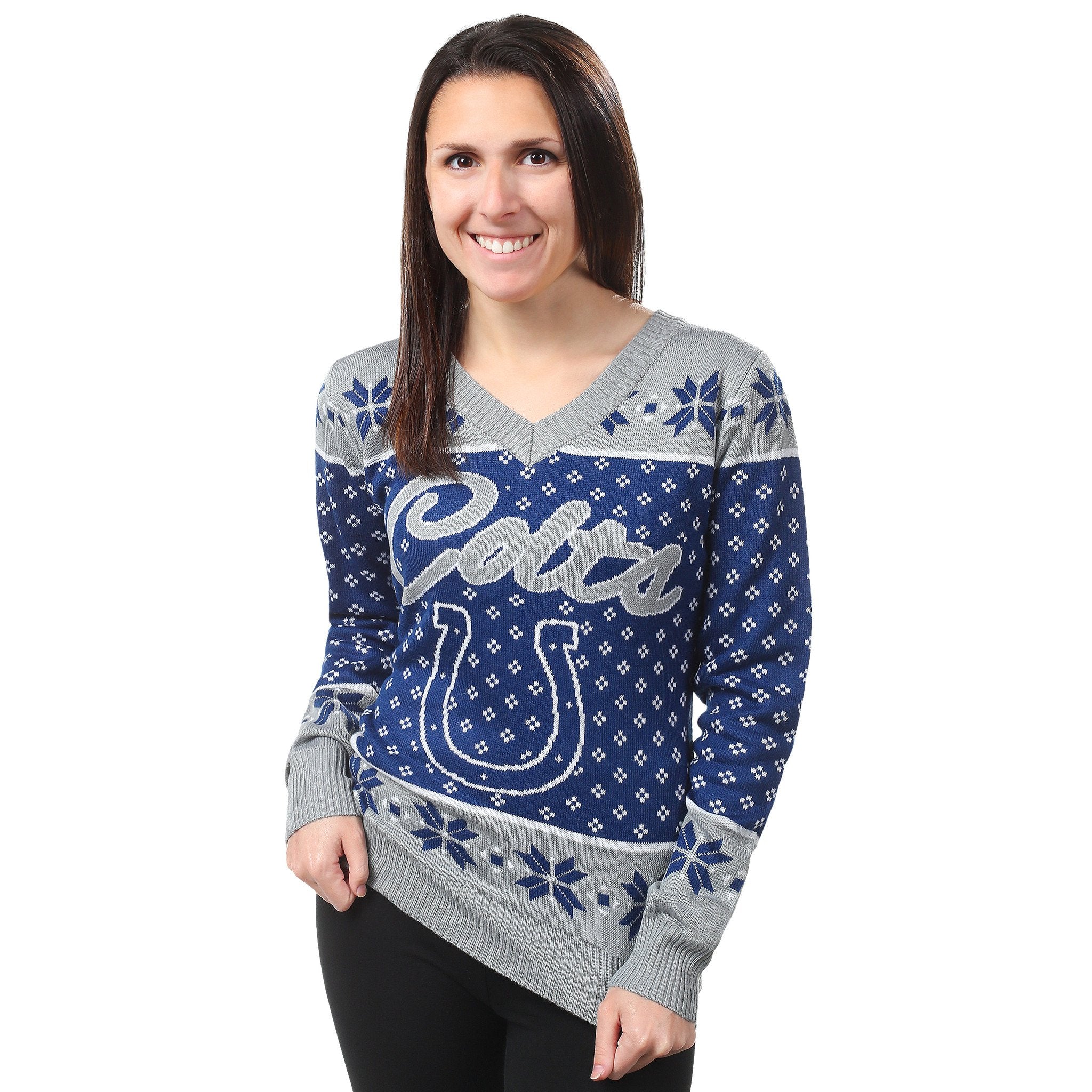 Indianapolis Colts Womens Christmas Sweater – Ugly Christmas Sweater Party