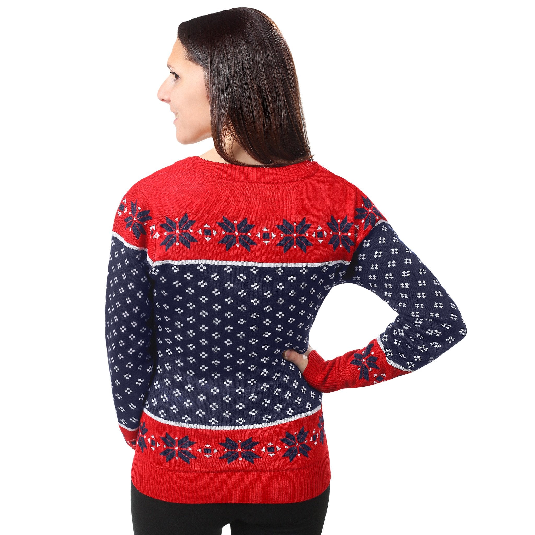 Where to buy Boston sports-themed ugly Christmas sweaters including a  one-of-a-kind 'Patriots Ugly Sweater Knit Polo' 