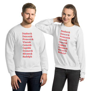 Reindeer Names Sweatshirt