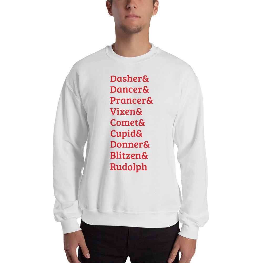 Reindeer Names Sweatshirt