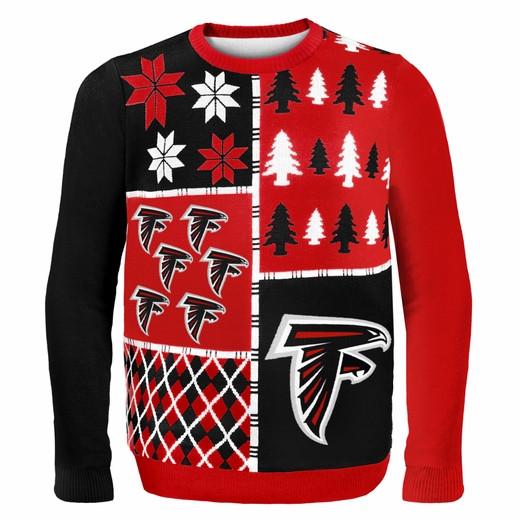 Atlanta Falcons Ugly NFL Christmas Sweaters Black Red and White
